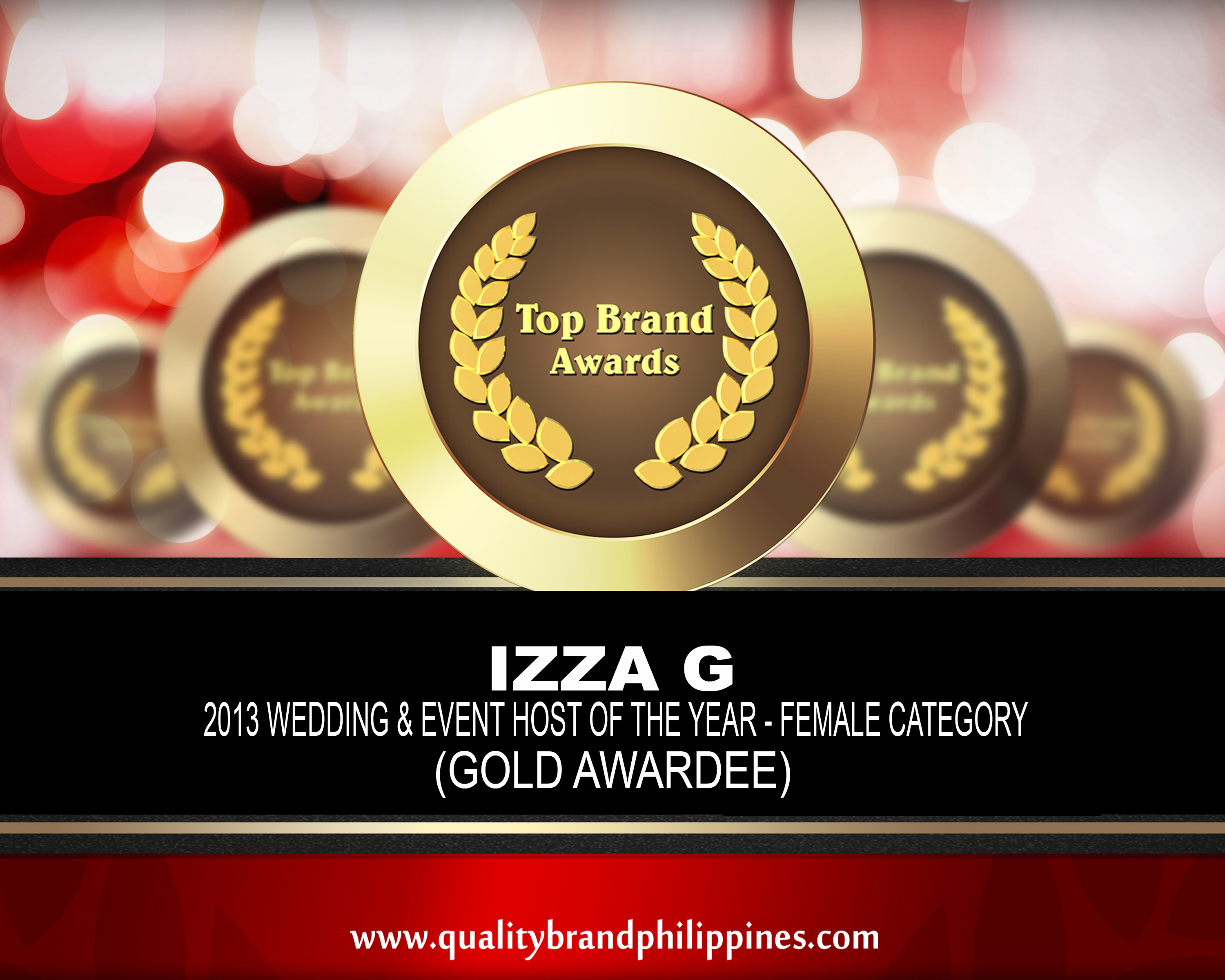 Izza G tops 2013 Top Brand Phil Female Event Host